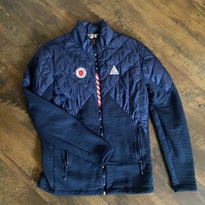 Men's US Biathlon Navy Quilted Jacket